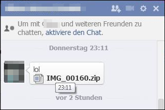 Facebook-Trojaner IMG_XXXX.zip