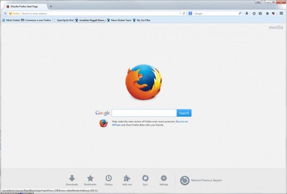 Mozilla Firefox 29 Beta