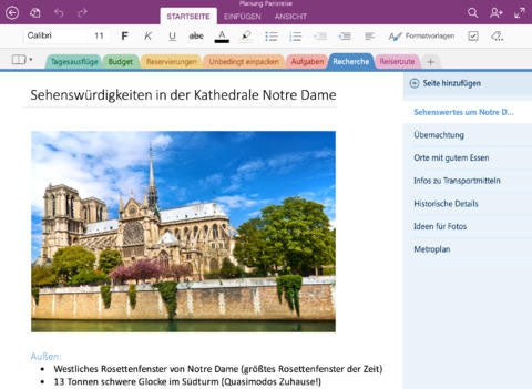Microsoft OneNote Screenshot