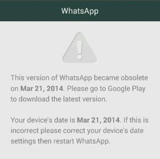 WhatsApp: Update Warnung für Android-Geräte