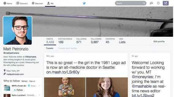 Twitter neues Design