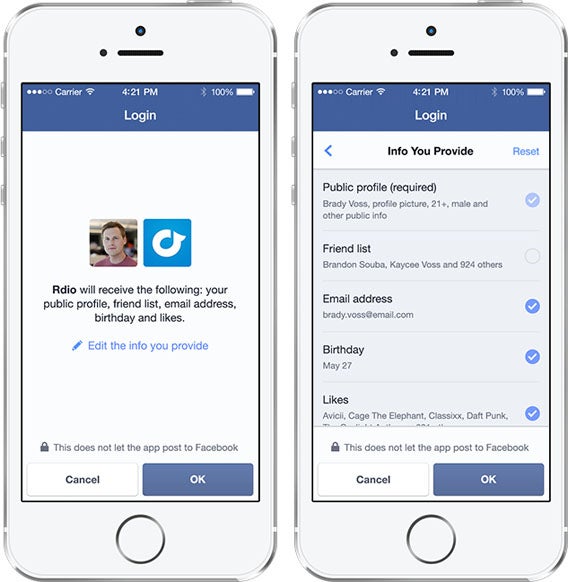 Facebook f8-Konferenz Facebook Login