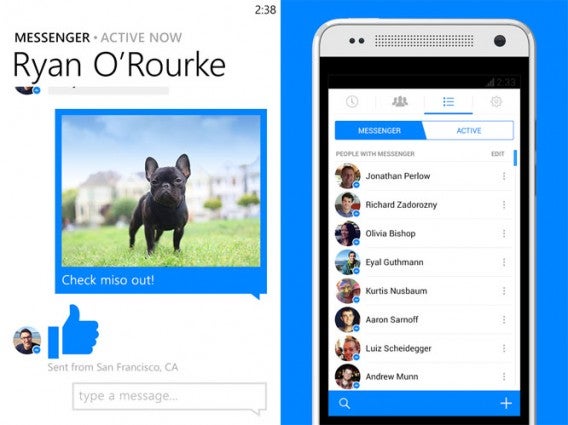 Facebook Messenger für Android und Windows Phone