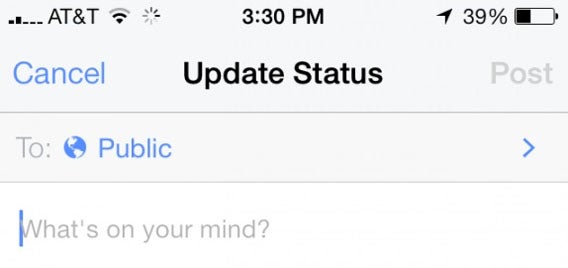 Facebook Privatsphäre Status