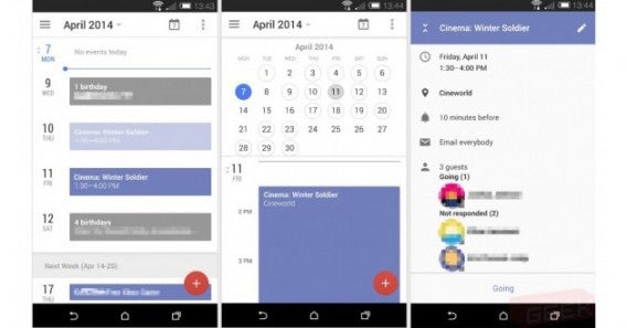 Google Kalender-App Screenshot Leak