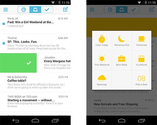 Mailbox-App für Android Screenshot