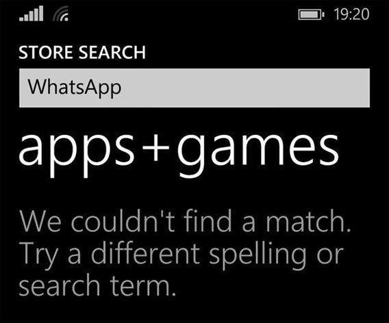 WhatsApp Windows Phone: Nicht im Windows Phone Store verfügbar