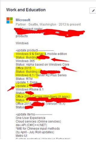 Faikee Screenshot-Leak zu Windows 9, Windows 365 und Office 2015