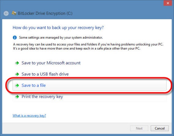 activate bitlocker system drives_ set recovery option