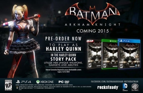 Batman: Arkham Knight erhält Harley Quinn als spielbare Figur mit einer Spielerweiterung