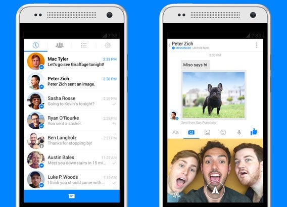 Facebook Messenger: Mit Instant-Videos für Android und iOS lassen sich kurze Clips verschicken