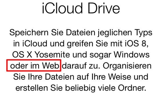 Cloudspeicher iCloud Drive: Apples Dropbox-Alternative funktioniert auch auf dem PC