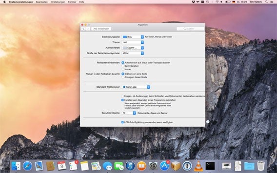 Mac OS X 10.10 Yosemite: Augen schonen mit dem Dark Mode