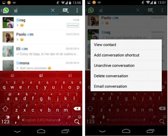 WhatsApp: Chats archivieren mit der Android-Version der Messenger-App