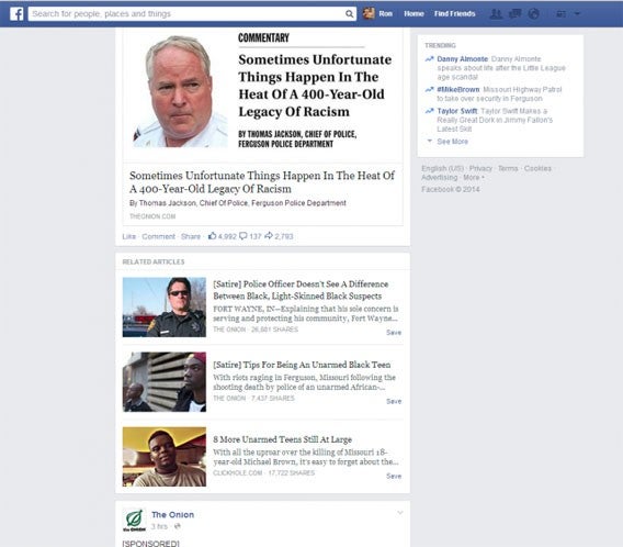 Facebook testet ein Satire-Etikett zur Kennzeichnung von nicht ernst gemeinten Neuigkeiten