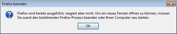 Firefox wird bereits ausgeführt: Mozilla führt Button zum Beenden des Browsers ein