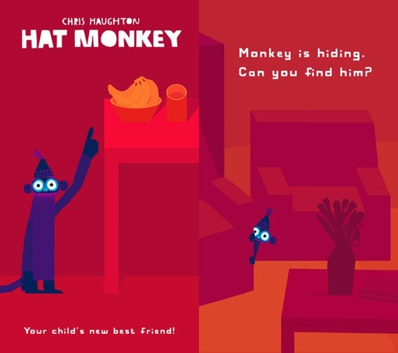 Hut-Affe: Virtueller Spielgefährte für Kinder unter fünf Jahren Hut-Affe: Virtueller Spielgefährte für Kinder unter fünf Jahren