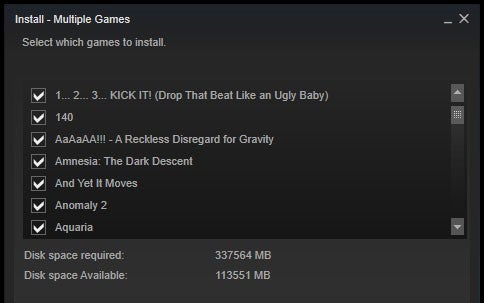 Steam: Die neue Beta-Version der Spieleplattform erlaubt das simultane Installieren mehrerer Spiele