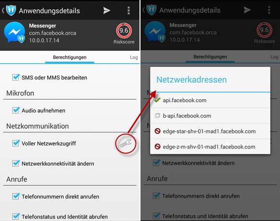 AppGuard Netzwerkzugriff