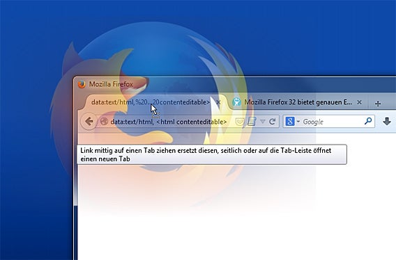 Bild in Browser Notepad kopieren