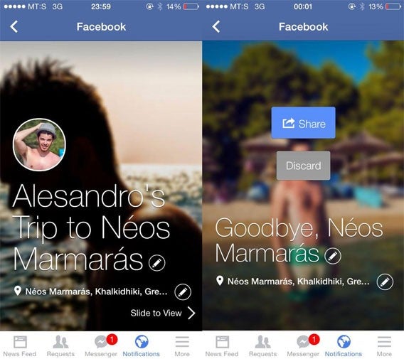Facebook: iOS-App erstellt automatisch Diashow mit Urlaubsfotos
