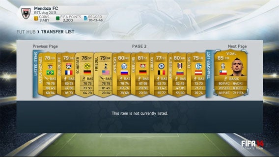 FIFA 15: Die Web-App zum Spiel-Modus Ultimate Team startet am 17. September 2014 und öffnet den Transfermarkt