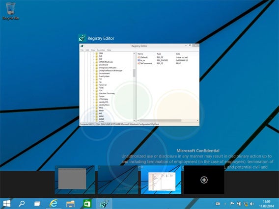 Windows 9: Bilder und ein Video zeigen Start-Menü und Desktop von Windows 9 Threshold