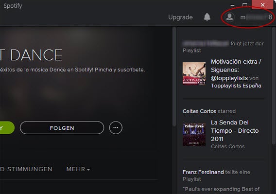 Spotify Benutzername