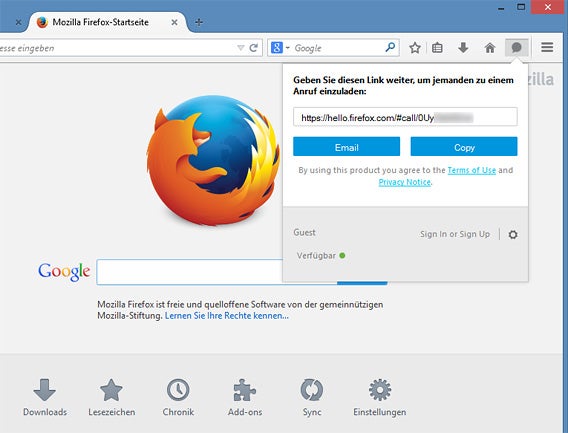Firefox Hello Firefox Hello