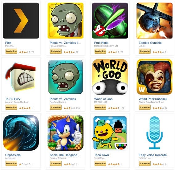 Amazon Gratis-Apps: Mit kostenlosen Apps im Amazon Appstore mehr als 100 Euro sparen