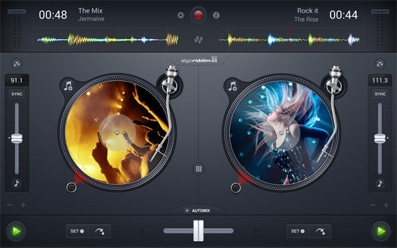 Die von Apple preisgekrönte DJ-App djay 2 ist jetzt auch für Android erhältlich