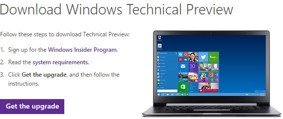 download windows 10 technical preview download windows 10 technical preview