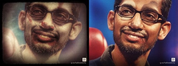 Halloweenify: Mit Google+ können Sie Ihre Fotos mit gruseligen Zombie-Effekten zu Halloween versehen