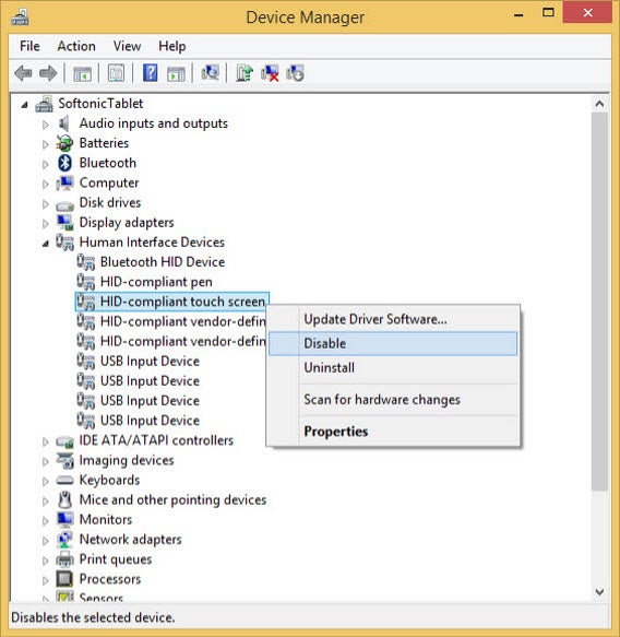 windows tip - how to deactivate the touch screen windows tip - how to deactivate the touch screen