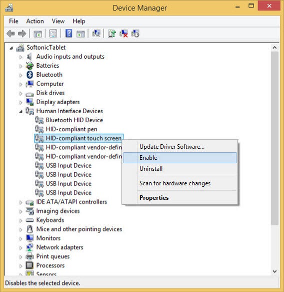 windows tip - deactivate touch screen windows tip - deactivate touch screen