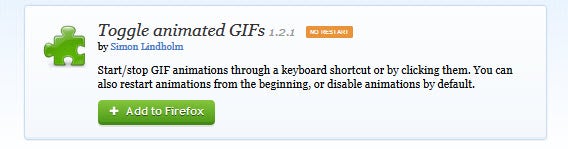 block gifs in firefox addon - toggle animated gifs