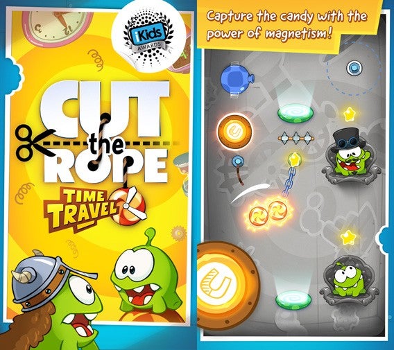 Cut the Rope: Time Travel erhält ein neues kostenloses Kapitel mit neuen Magnet-Rätseln