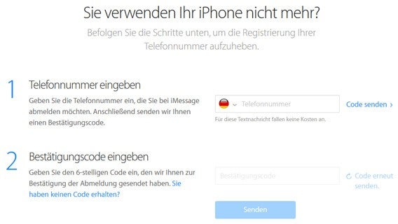 iMessage: Apple bietet Lösung für verlorene SMS mit der Aufhebung der iMessage-Registrierung iMessage: Apple bietet Lösung für verlorene SMS mit der Aufhebung der iMessage-Registrierung
