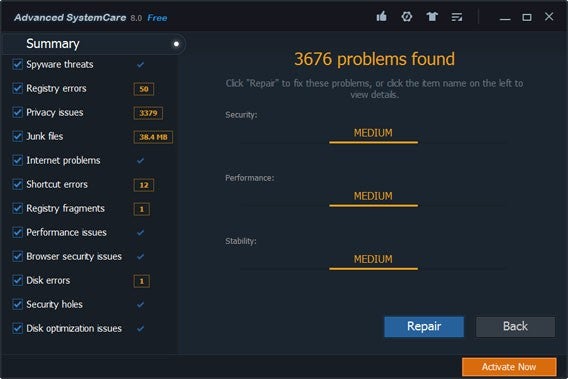 IObit Advanced SystemCare 8: Kostenlose Anwendung zur Optimierung und Überprüfung von Windows IObit Advanced SystemCare 8: Kostenlose Anwendung zur Optimierung und Überprüfung von Windows
