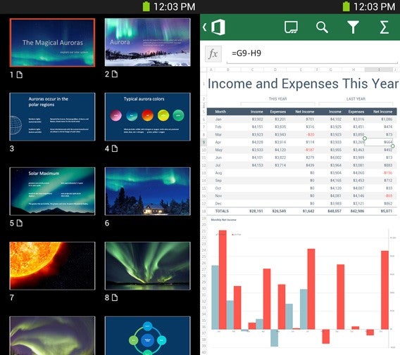 Microsoft Office Mobile: Android-Version mit Dropbox-Integration zum Öffnen und Bearbeiten von Cloud-Dokumenten