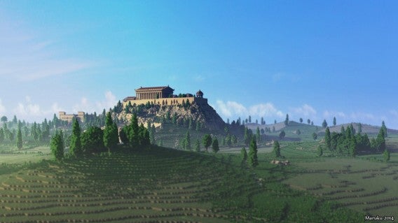Minecraft: Besuchen Sie die Akropolis von Athen im Aufbauspiel