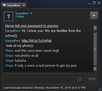 Spieleplattform Steam: Vorsicht vor Phishing-Angriffen mit Links zu Schadsoftware