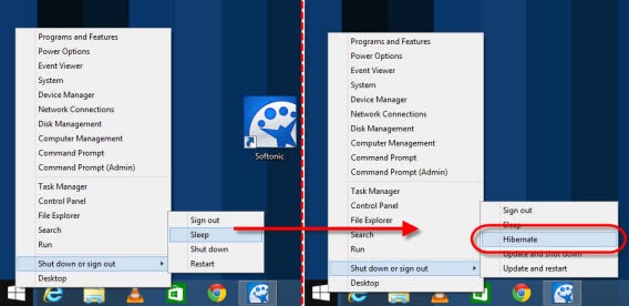 windows 8 power button options how to activate hibernate