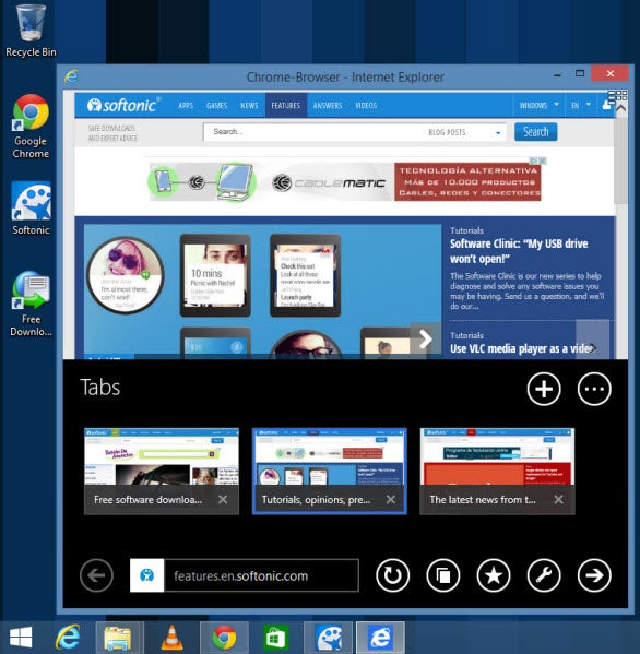 Windows 8 Apps im Fenstermodus