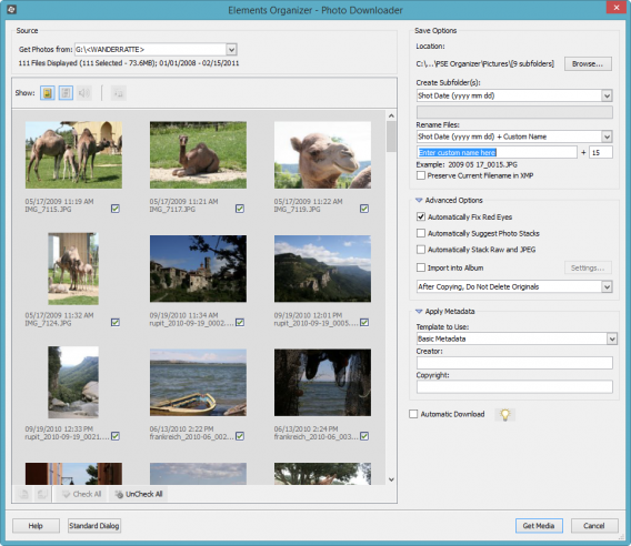 PSE Organizer Import