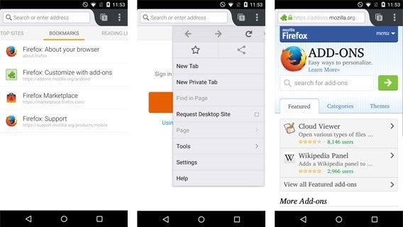 Firefox für Android Firefox für Android