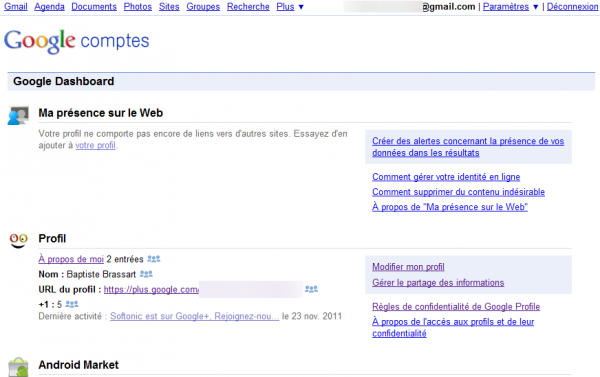 Google Dashboard Softonic