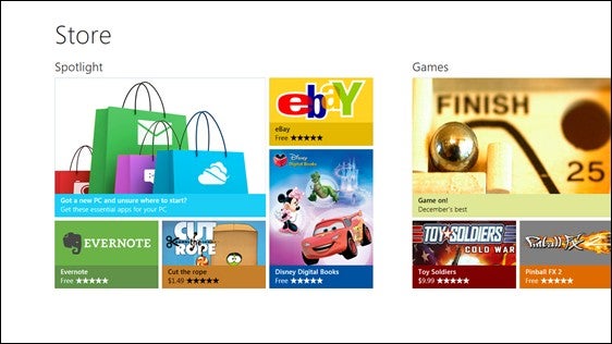 Interface de Windows Store Softonic Interface de Windows Store Softonic