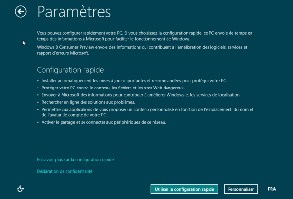 Configuration rapide Softonic