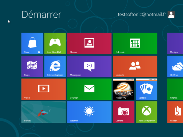 Windows 8 Ecran Démarrer Softonic